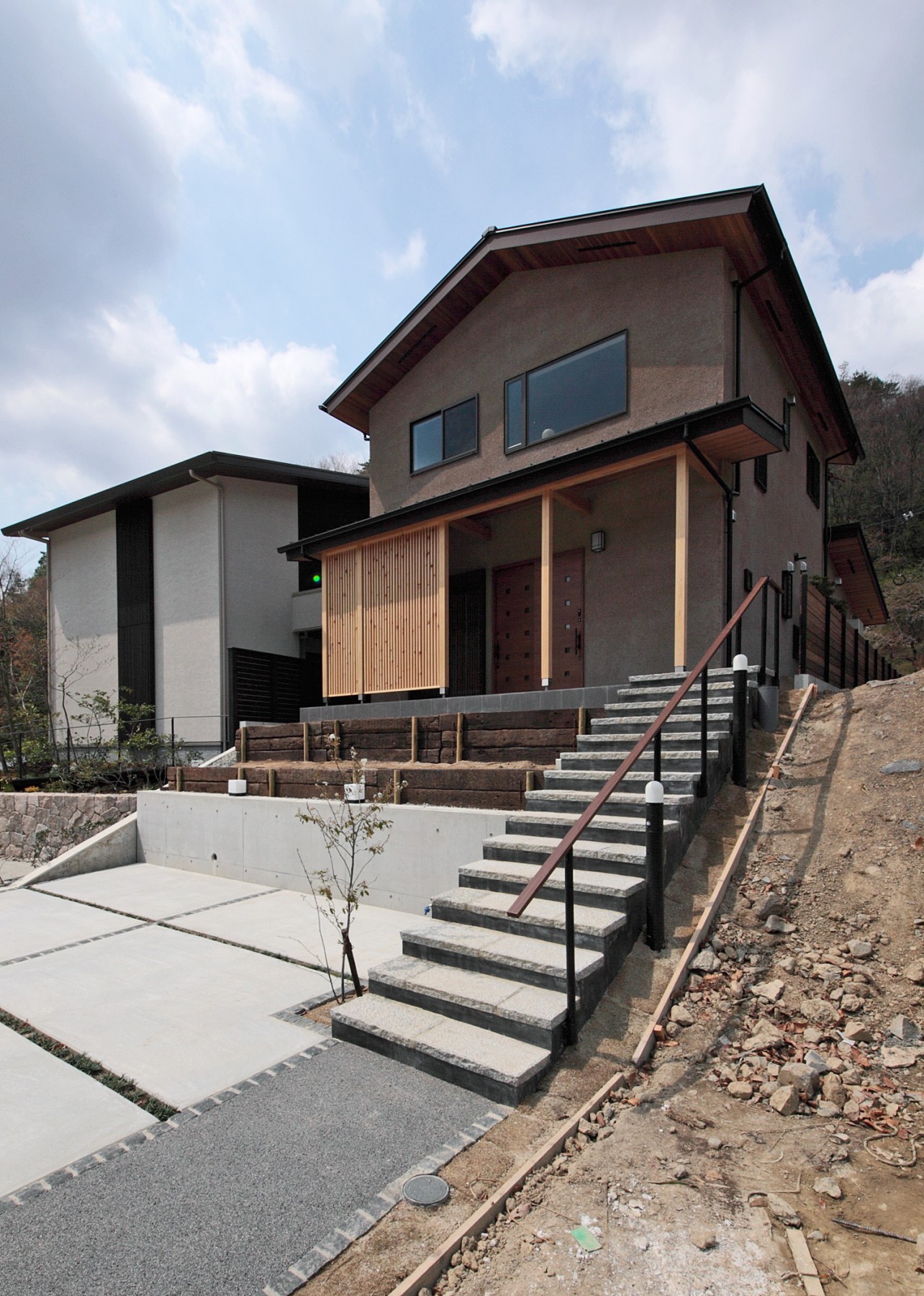 土間と和室のある家